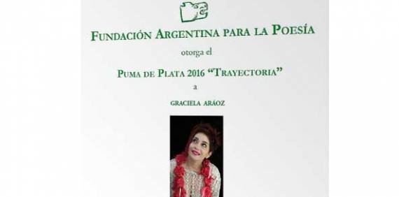 Graciela Aráoz: premio Puma de Plata 2016 “Trayectoria”